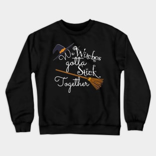 Funny Halloween Hocus Pocus Witch Design Crewneck Sweatshirt